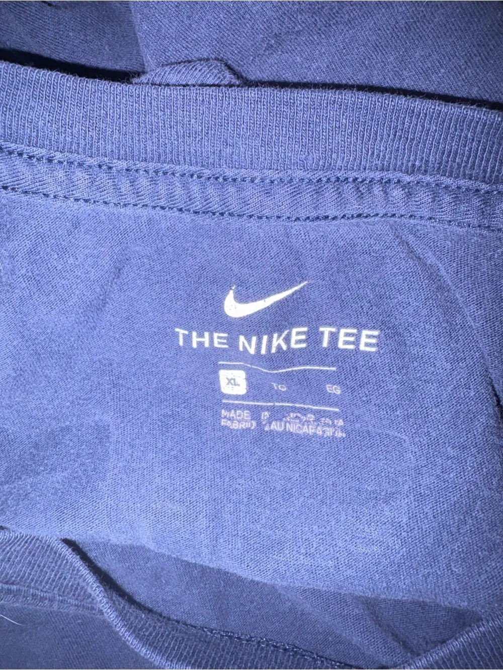 Nike Navy Blue 'Albies' Short Sleeve Tee with Red Number
